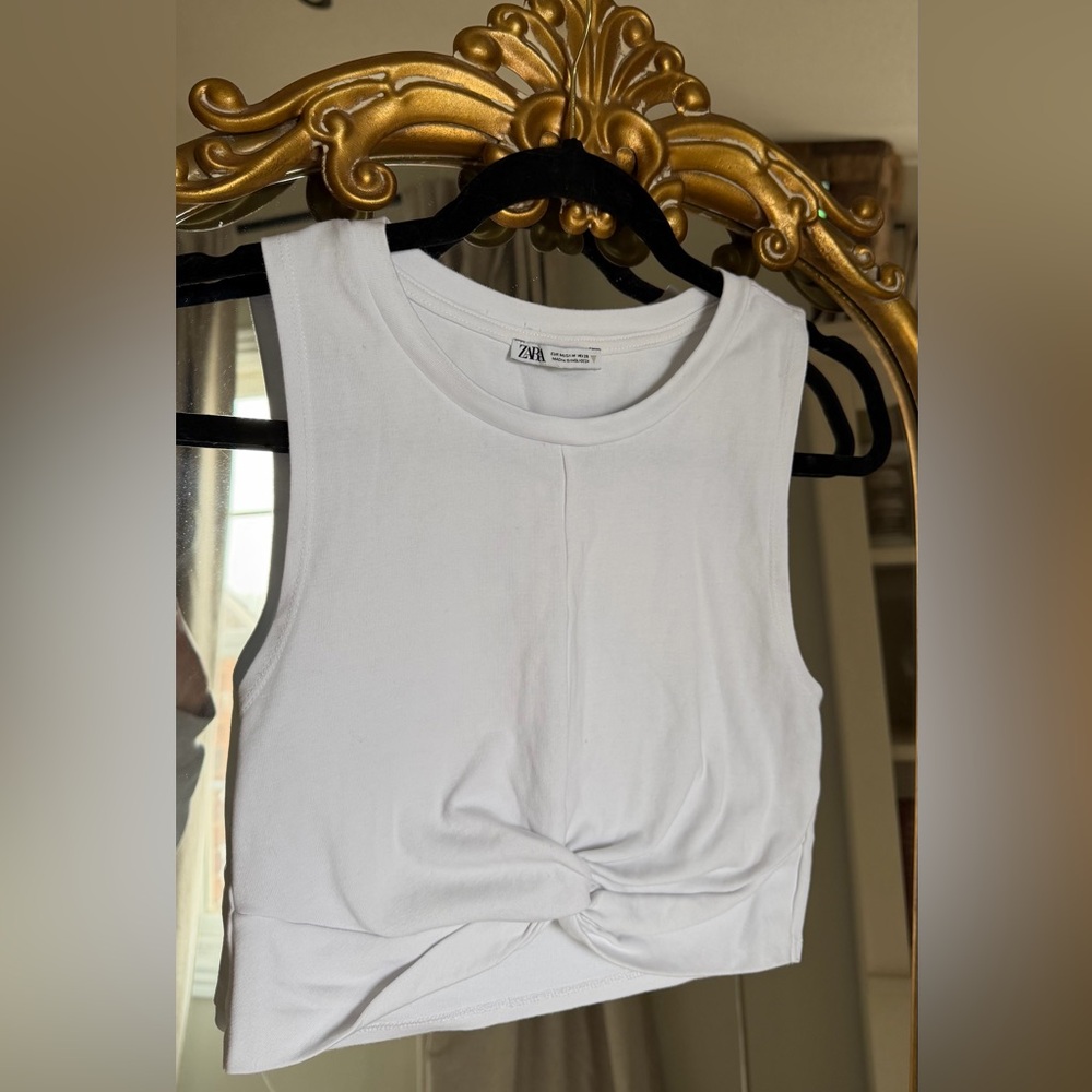Zara White Tank Top